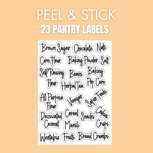 23 Pantry | Ready to Stick Labels-tidy.co.ke