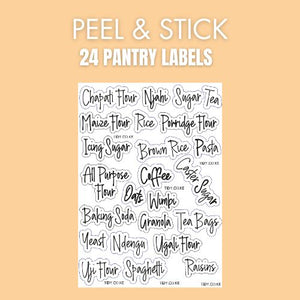 24 Pantry | Ready to Stick Labels-tidy.co.ke