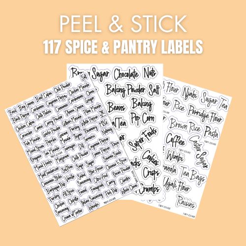 117 Spice & Pantry | Ready to Stick Labels-tidy.co.ke