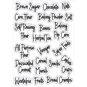 Ready to Stick Kitchen Labels | 117 Spice & Pantry-tidy.co.ke