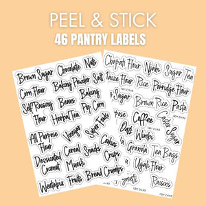 46 Pantry | Ready to Stick Labels-tidy.co.ke