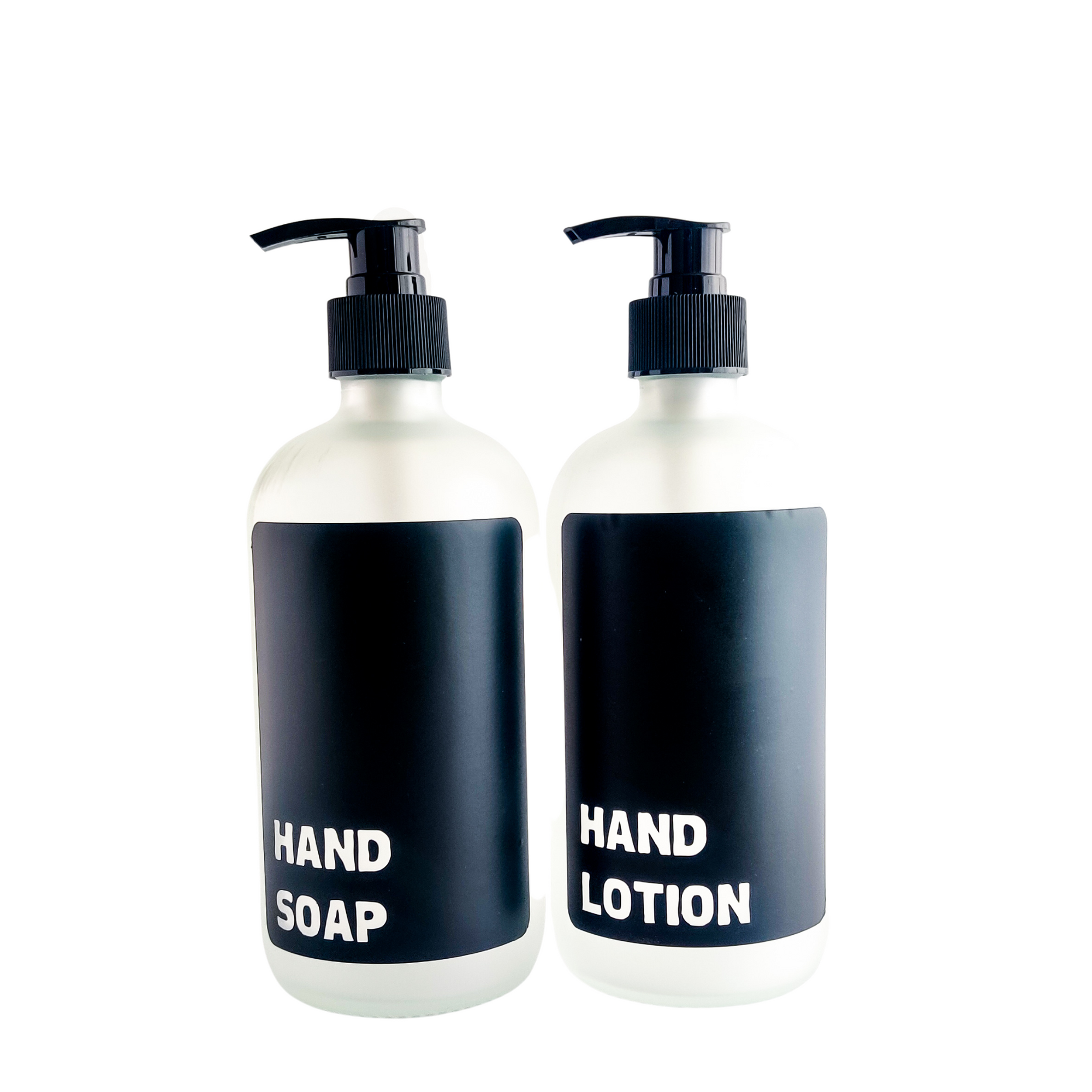Pump Luxe Bottle - 2 Pack Frosted White-tidy.co.ke