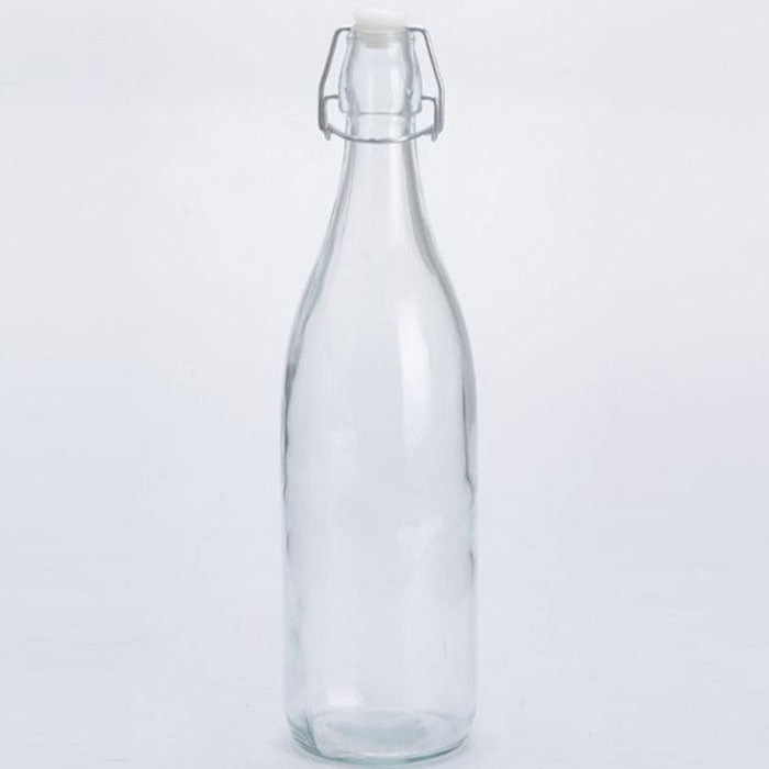 Clip Glass Bottle 1.1L-tidy.co.ke
