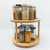 Level Up Square Spice Jars + 2 Tier Rotating Tray-tidy.co.ke