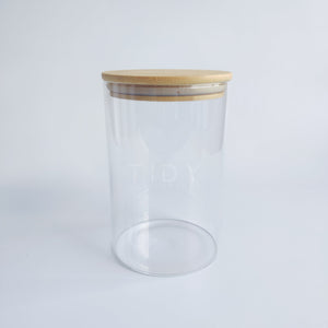 Glass Jar 2L Wide Bamboo-tidy.co.ke