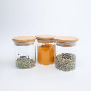 Spice Jar 0.2L Bamboo 12 Set-tidy.co.ke